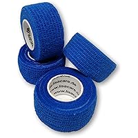 LisaCare Fingerpflaster selbsthaftend - elastisches, wasserfestes, staub- fett- und schmutzabweisendes Pflaster - BLAU…