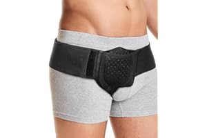 GAJUS Adamson H2 Leistenbruchgürtel Für Männer & Frauen – Flexibel Einstellbare Bruchband Bandage Beidseitig Tragbar (Links/Rechts) – Ideal Bei Leistenbruch – Passend Für 90-120 cm Hüftumfang