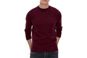 Sailwind Men's Jumpers Tops Winter Warm Knitted Crew Neck Jumper Long Sleeve Soft Cozy Mock Neck Knitwear Pullover Sweaters for Men
