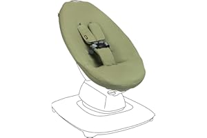 Ukje Cubierta Protegida para Columpio Compatible con 4moms MamaRoo 5 - Forros para Columpios de Bebé, Cubierta para Mecedora de Bebé, Fácil de Instalar, Hecho a Mano en Europa (Gris) (groen wafel)