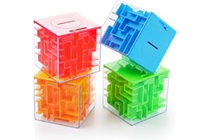iKeelo 4er-Pack Geld Labyrinth Puzzlebox – Macht Geldgeschenke noch lustiger, Mint-Geschenk und Denksportaufgaben für Kinder und Jugendliche