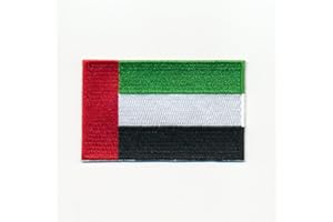 HEGIBAER 60 x 35 mm Sew-On Badge / Iron-On Patch, United Arab Emirates Flag, 0939 B