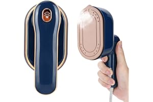 zerotop Plancha de viaje 1000 W Plancha de Vapor Pequeña Plancha de Vapor de Mmano para Ropa, 100ml de Agua, 180 ° Giratorio, Mini Máquina de Planchar Plancha Vapor Viaje para el Hogar y los Viajes