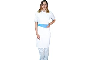 tessile astorino Maglia Donna Ricamo Vari Colori 3 Pezzi Giacca Pantaloni e Grembiule per Cucina Ristorante Made in Italy
