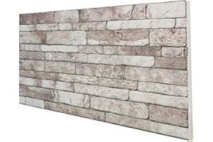 SIGNORBIT Pannello Finta Pietra Ricostruita in Polistirolo Misura 100 cm X 50 cm Spessore 2 cm - Rivestimento parete per esterno e interno
