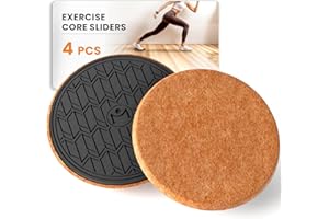 MUYOS Exercise Core Sliders for Hardwood Floors – Sliders for Working Out, Sliding Discs for Exercise, Strength Training, and Home Gym Fitness Gliders