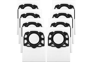 ROELLY Pack de 8 Sacs Aspirateur pour Kärcher WD4,WD5,WD6,MV4,MV5,MV6-Microfibre 5 Couches,Haute Filtration 99,99%,Sacs Non-Tissés Résistants,Compatible pour Kärcher Aspirateurs Multifonctions