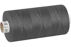 dalipo - Polyester Sewing Thread Thickness 30, Upholstery Thread, 300 m, Dark Grey