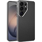 Teknoft Samsung Galaxy S26 Ultra i&ccedil;in Karbon Serisi Şok Emici Ultra G&uuml;&ccedil;l&uuml; Metalik Tuşlu ve Lens &Ccedil;er&ccedil;eveli Darbe Emici Karbon 