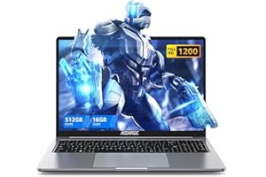 ACEMAGIC Ordinateur Portable 16 Pouces FHD PC Portable Boîtier Métallique 16Go DDR4 512Go SSD Étendre à 2 to,in-tel Quad-Core N97(Jusqu'à 3,6GHz) Dépasser N95/N5095,BT5.0,USB 3,2,Type C,HDMI,Gris