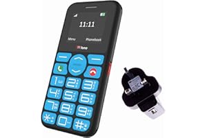 TTfone TT190 Big Button Basic Senior Unlocked Emergency Mobile Phone - Simple Cheapest Phone (with Mains Charger)