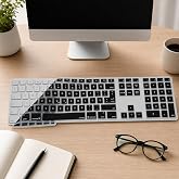 McStorey Apple Magic Keyboard 1 A1243 T&uuml;rk&ccedil;e F Klavye Koruyucu Silikon Kapak Ultra İnce Toz Sıvı Koruma Numerik Tuş Takımı Ta
