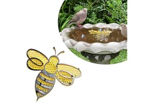 LUMOOM Isola d'api galleggiante, abbeveratoio 3D, stazione di irrigazione per uccelli, stazione di alimentazione delle api, pratica abbeveratoio