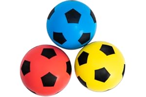Betzold - Softbälle-Set 3 Stück - Soft-Fußball Schaumstoffball Kinder-Ball