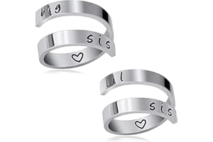 Gleamart Inspirational Ring Stainless Steel Engraved Keep Going Ring Gift