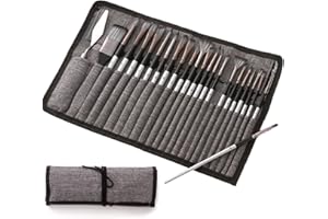 ONCCI Set di pennelli per colori acrilici, in nylon, per colori, acrilico, olio o acquerello, 25 pezzi, per principianti, adulti e bambini (spazzola grigia)