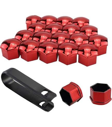 Beler Lot De 20 Cache-écrous De Roue Avec Outil De Démontage Pour