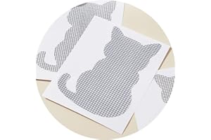 QEERINER Fliegengitter Reparatur Set, Stark Kleber Fliegengitter Fenster Reparaturband, Fliegengitter Flicken, für Fliegengitter Tür, Insektenschutz Fenster, Moskitonetz. (Katzenform)