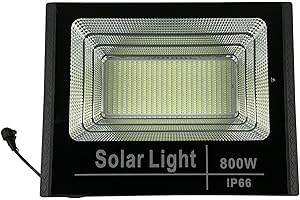 TEMPO DI SALDI Faro Led 800W Con Pannello Solare Da Esterno Con Controllo Remoto E Telecomando