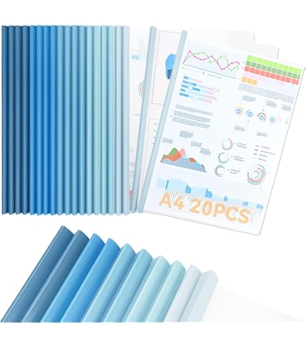 Durable Dorsino Rilegafogli A4 | 297mm Trasparente Per 60 Fogli Confezione Da 50 Pezzi - Foto 10