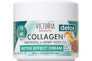 ‎VICTORIA BEAUTY Victoria Beauty Collagen Creme mit Hyaluronsäure, Anti Aging Hyaluron Gesichtscreme mit Niacinamide und Matrixyl 3000, Augencreme gegen Falten, Face Moisturizer, 50ml