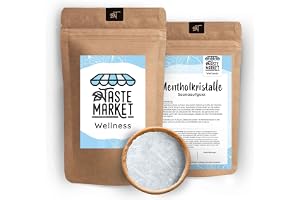 Mentolkristaller 100 g – för bastuaufguss och bastustenar – intensiv fräsch doftupplevelse – TASTE MARKET