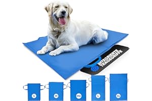 BRIMBAO - Kühlmatte [mit Tragegriffen] 5 Größen für Tiere und Mensch - für Hunde selbstkühlend - Kühldecke - Katze - Bett - XL - 80x120cm