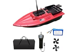 CRESEAPRODUCTS GPS RC Bait Boat 12V Barca Telecomandata Da Pesca Barchino Carpfishing Con Gps, 10Ah Battery, Auto Navigation