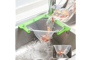 HUTVD Bolsa de Filtro de Fregadero, 100 Pcs Red Desechable Colador de Cocina - Bolsa de Malla fina colgada Fina para Residuos