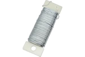 QISF 1 Pcs Floral Wire for Flower Arrangements and Floristry - 22 Gauge Soft Silver Wire for Jewellery Making,Fit for Christmas Wreaths, Garlands, Flower Bouquets and Crafts DIY (35m)