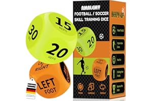 EITEYI Football Keepy Up Training Dice, Football Gifts for Boys & girls, Soccer Football Skills Practice Aid, Football Accessories, Football Games toys, Teenage Boy Girl Christmas Birthday Gift