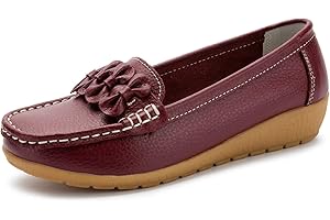 SMajong Donna Mocassini Scarpe di Guida Comfort Scarpe Pelle Classico Loafers 34-43 EU