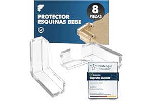 shinfly Protector Esquinas Bebe Esquineras Protectoras Bebe, 8 PCS Ángulo Recto Protector Esquinas Muebles, Fuerte Adhesión Protege Bebe, niños de Lesiones para Muebles Cantoneras