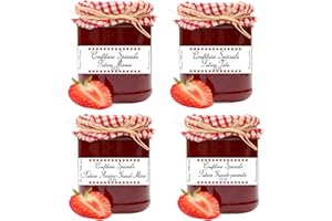 CL&MH 8 pièces Étiquette pot de confiture - annonce grossesse mamie, tata, grande sœur, grands-parents, arrière grand-mère,