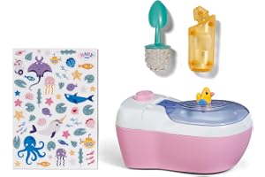 BABY born toalett för dockor 36 och 43 cm med bullerfunktion och tillbehör