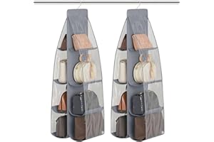 DYDHRER 2 Stück Handtaschen Organizer, Handtaschen Aufbewahrung, Taschen Aufbewahrung, Taschenaufbewahrung,Organizer Hängend, Taschenständer, Ideal für die Aufbewahrung von Handtaschen, Umhängetaschen