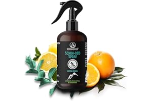 ‎OLLEENO OLLEENO® Schuhdeo Spray gegen Gerüch (250 ML) – Natürliches Schuhspray mit extra starker Wirkung Lang anhaltende Frische mit Zitronen-Eukalyptus & Süßorange