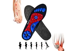 FLANLIY Semelle Magnétique perte de poids, semelles pour maigrir, Pour Soulager La Fasciite Plantaire Semelles, Semelles Pieds Plats, Dispersent La Pression Des Pieds Pour Hommes Femmes(S)