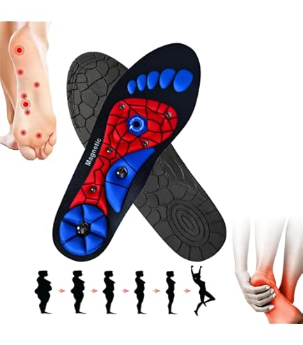 KEMUZ Semelles Orthopédiques Semelles Magnétiques Amincissantes,Semelles Magnetique, Semelles D'acupression Aimanté, Semelles De Massage, Semelle Amincissante,semelle Chaussure Taille 35-40,1 Paire