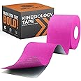 Boldfit Kinesiology Tape for Physiotherapy, Sports Injury, Pain Relief Muscle Tape, for Shoulder, Wings, Arms, Ankle K Taping Waterproof Athletic Tape for Pain Support -2 Inch Pink