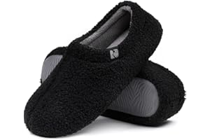 RockDove Zapatilla Interior de Peluche Teddy para Mujer con Parte Trasera Cerrada