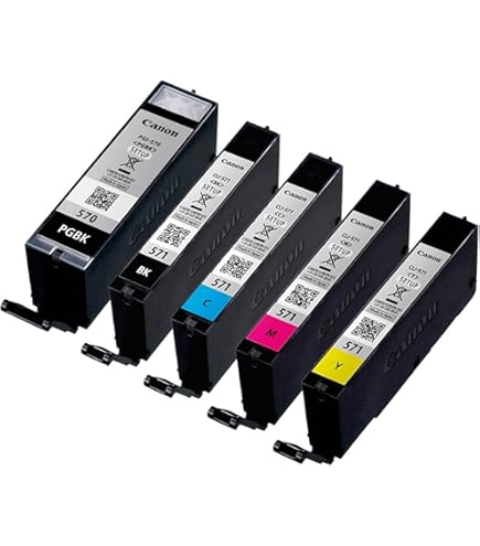 Cartucce Canon Pixma XL 20 Cartucce Stampante XL Compatibili Per Canon Pixma MG/TS Serie - Nero 24ml, Colori 14ml, Con Chip E Garanzia Cartucce Per MG5750 TS8050