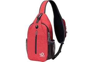 Waterfly Mochila Cruzada Pecho Mochila Bandolera para Ciclismo Senderismo Casual Hombre y Mujer