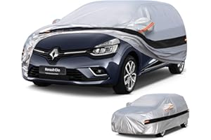 Holthly Housse de protection 10 couches pour Renault Clio(1990-2025), 100 % housse de voiture étanche, protection UV, anti-vent, anti-poussière.