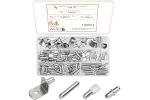 zrfgbxim 120 st. hyllhållare, hyllställ, 5 mm 6 mm hyllstift för skåp, hyllpinnar för skåp, hyllhållare i glas, stegpinnar fö