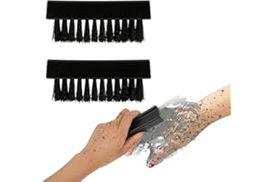 Amaxiu Lot de 2 brosses à ongles pour nettoyer les ongles, en nylon durable à poils rigides et fermes pour hommes mécaniciens jardiniers frotter sous les doigts les orteils ongles brosse à récurer