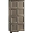 Tontarelli 8085555909 - Armadio multifunzione a 4 scomparti su 1 lato, WENGÉ