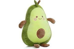 Yeqivo Bonito Juguete de Peluche de Aguacate, Cute Avocado Plush, Almohada rellena de Aguacate, Regalo para niñas, niños y Amigos (Verde,40CM)