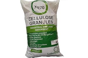 Flowfit Eco-Sustainable Granules Absorbent Compound, 30L Bag, Industrial Spillage Absorbent, Fire Retardent Compound, for Oil Water Fuel Cleaning