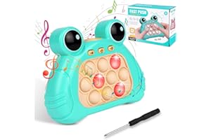Ainiv Puzzle Pop It Game Machine, Push Pops Bubble Sensory Fidgets zabawka, dekompresja Breakthrough Puzzle Gra Maszyna Zabawki, elektroniczne walnięcie Mole gra Fidgety Pamięć Trening Zabawka